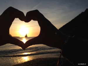 Zonsondergang Cala de Benirras Ibiza