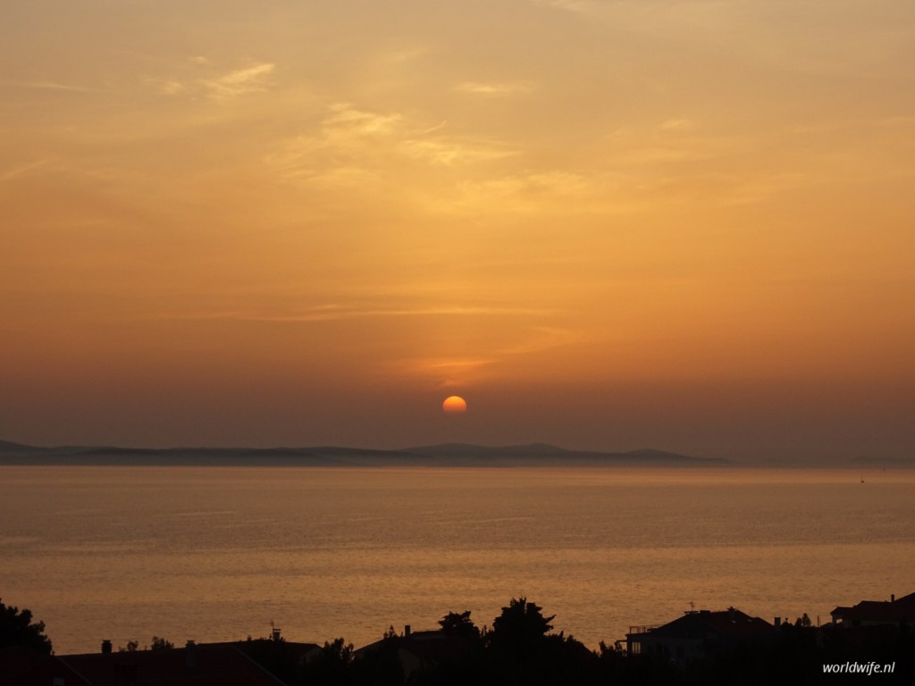 Zonsondergang in Zadar