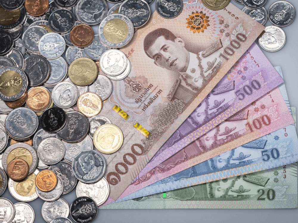 Tips geld pinnen in Bangkok Thailand.