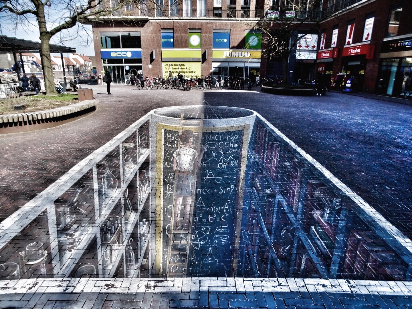 3d street art in Delft