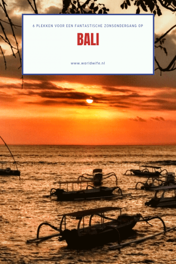 6 plekken op Bali om de mooiste zonsondergang te zien #sunset #bali