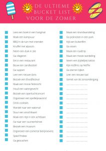 #freeprintable #zomer #bucketlist #summer