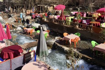 Toffe excursie vanuit Marrakech: de Ourika vallei aan de voet van het Atlasgebergte in Marokko.