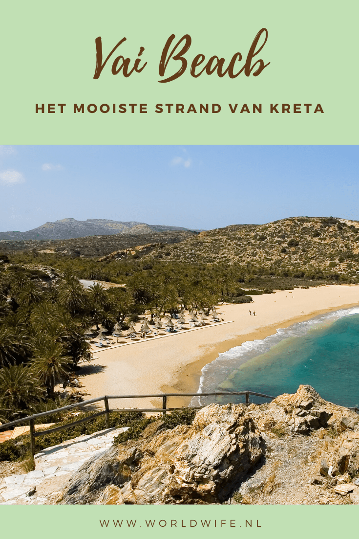 Vai Beach is een van de mooiste stranden op Kreta waar je heerlijk kunt genieten in de schaduw van een van de vele palmbomen #griekenland