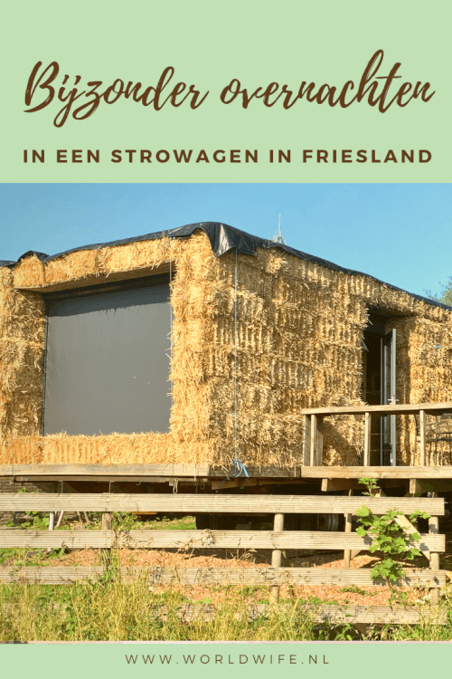 Origineel overnachten in een strowagen in Friesland