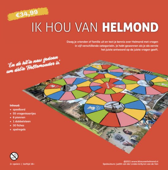 Ik hou van Helmond, het gezelligste bordspel voor elke Helmonder