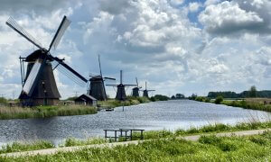 Met de waterbus naar Kinderdijk