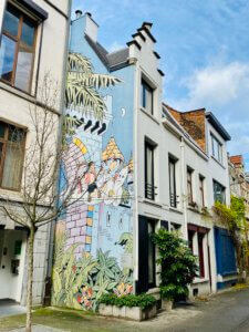 Street art in Antwerpen: stripmuren