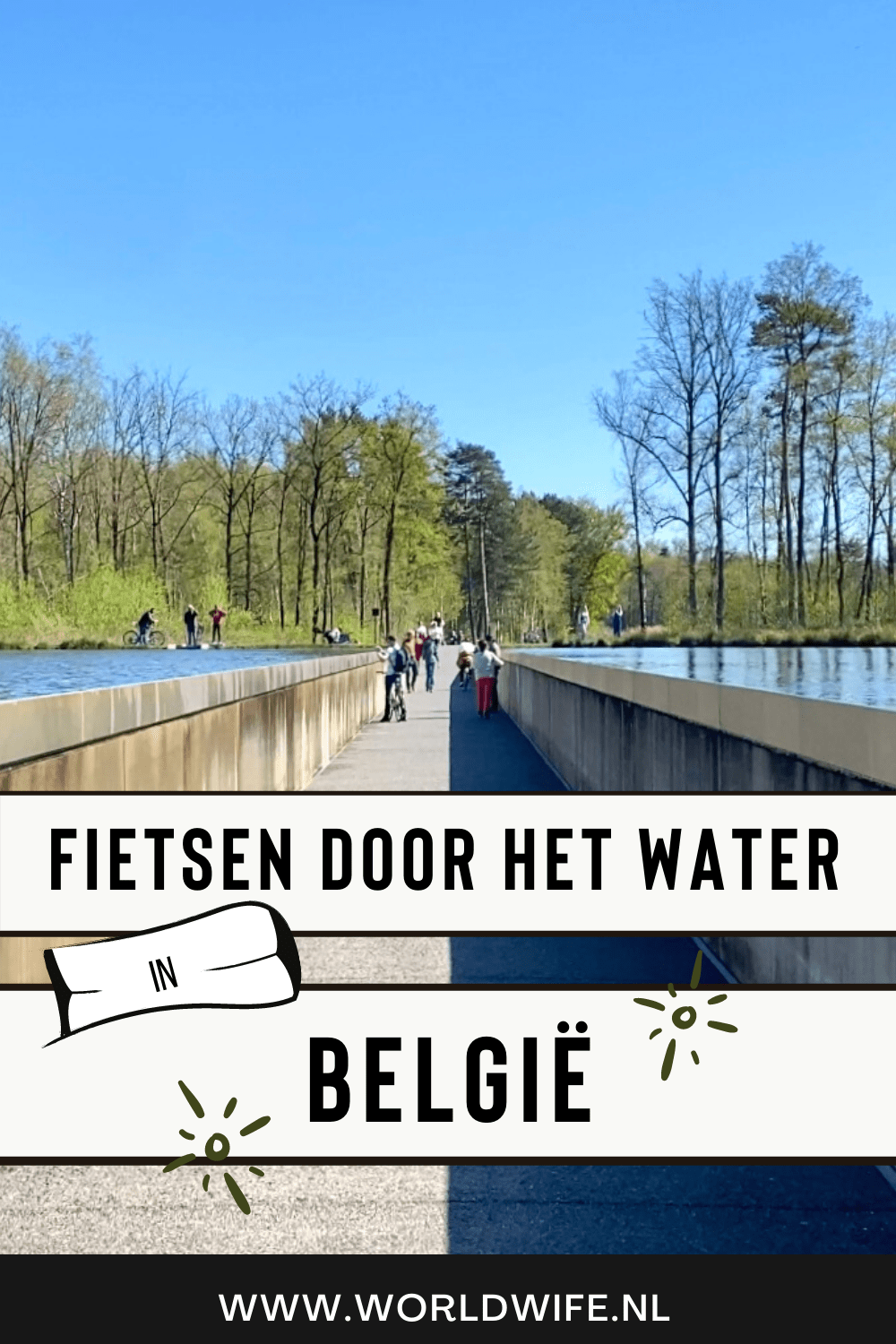 Fietsen door het water in Bokrijk, België: een unieke ervaring!