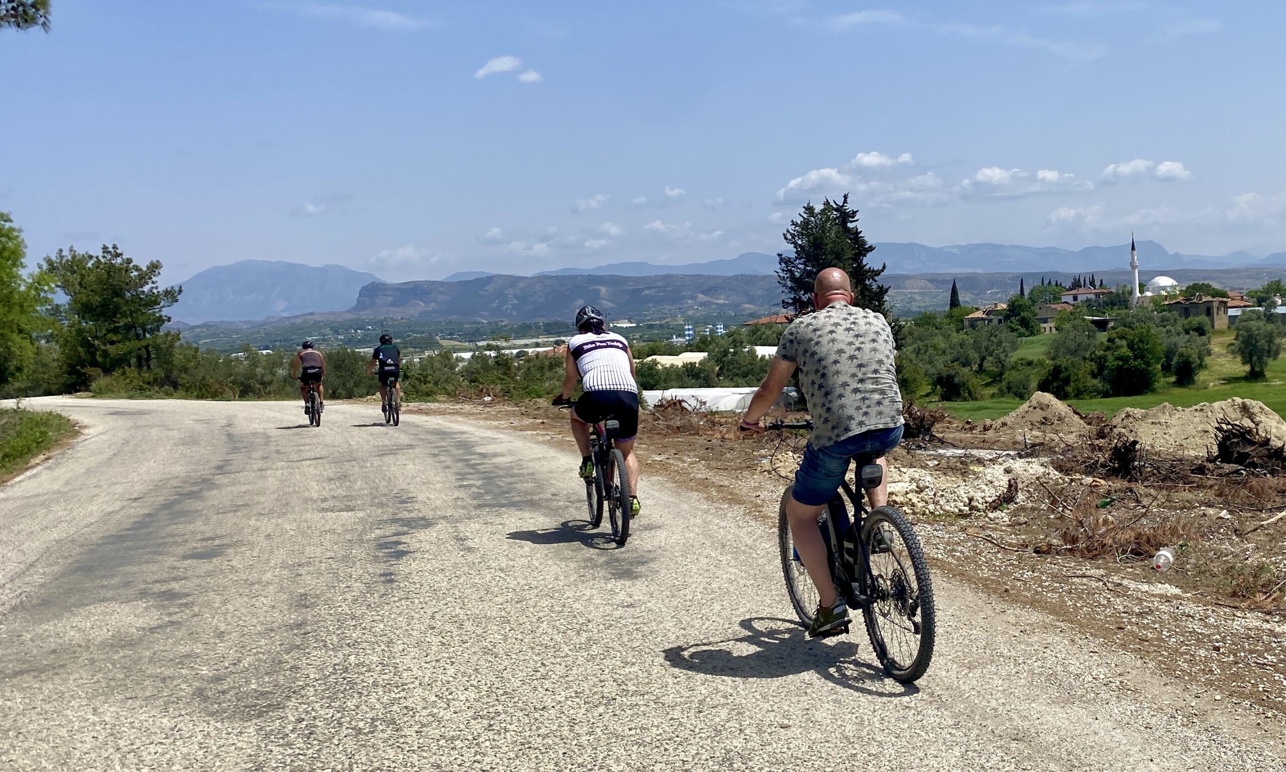 Fietsen door het achterland van Side in Turkije