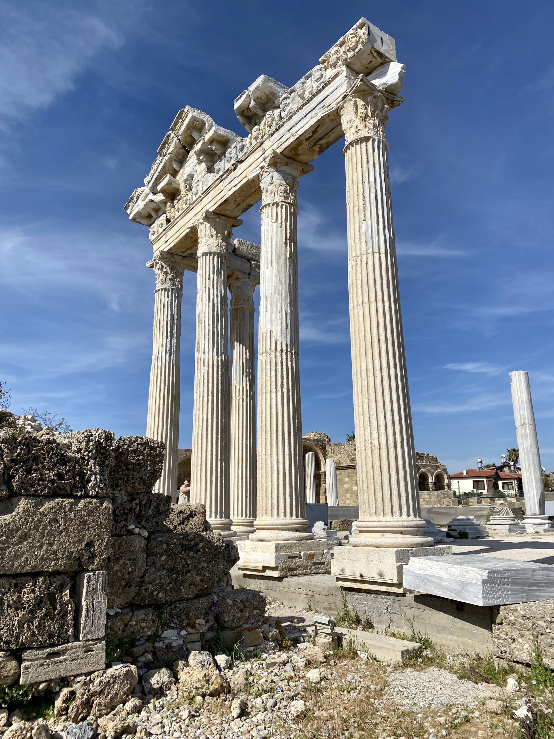 De Apollo tempel is een van de bezienswaardigheden van Side