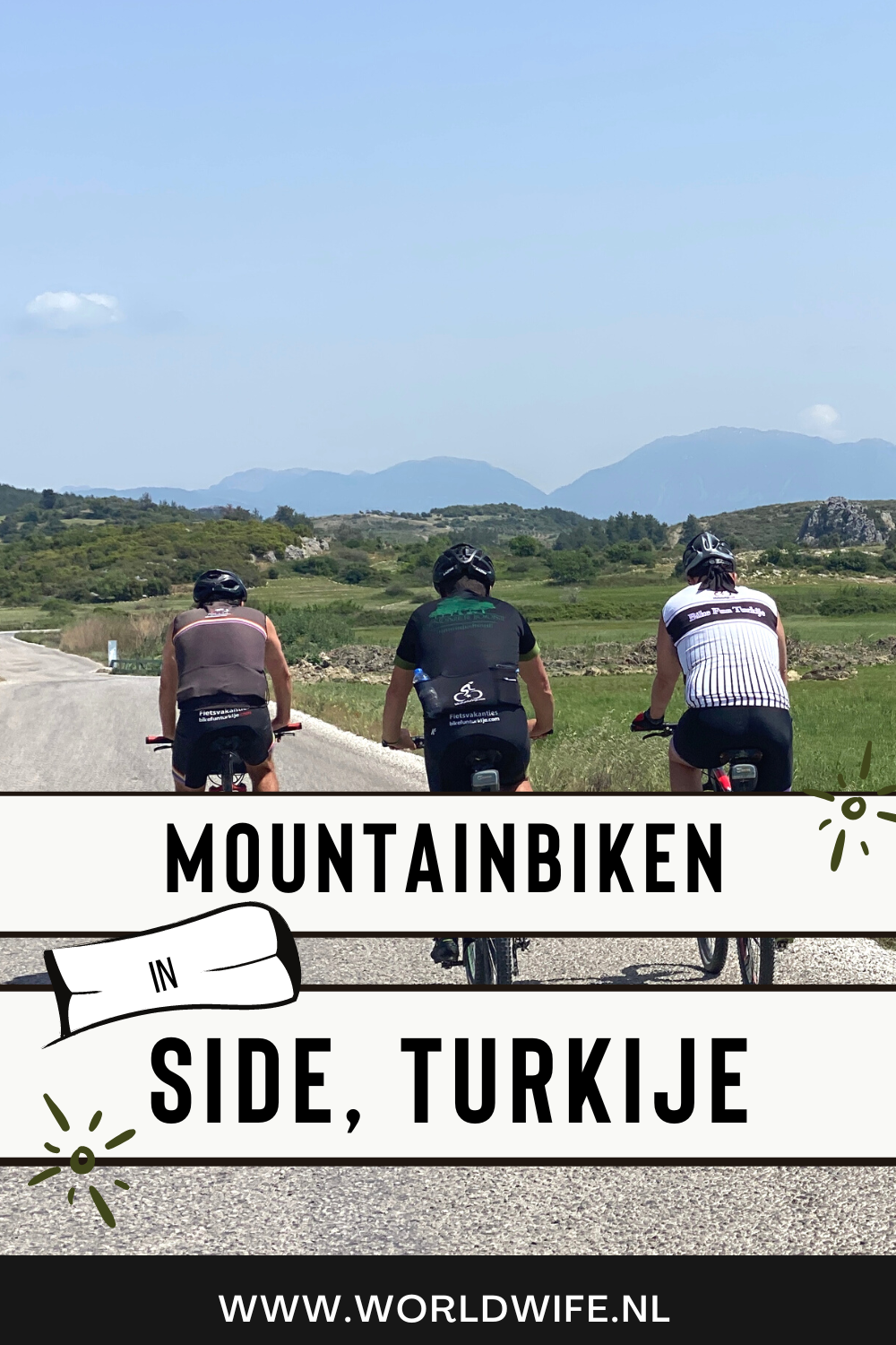 Mountainbiken in Side, Turkije