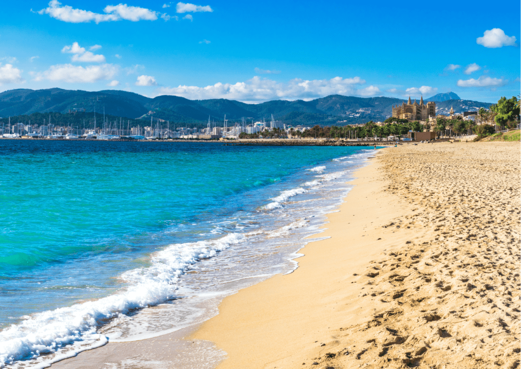 Platja de can pere Antoni, het strand van Palma de Mallorca