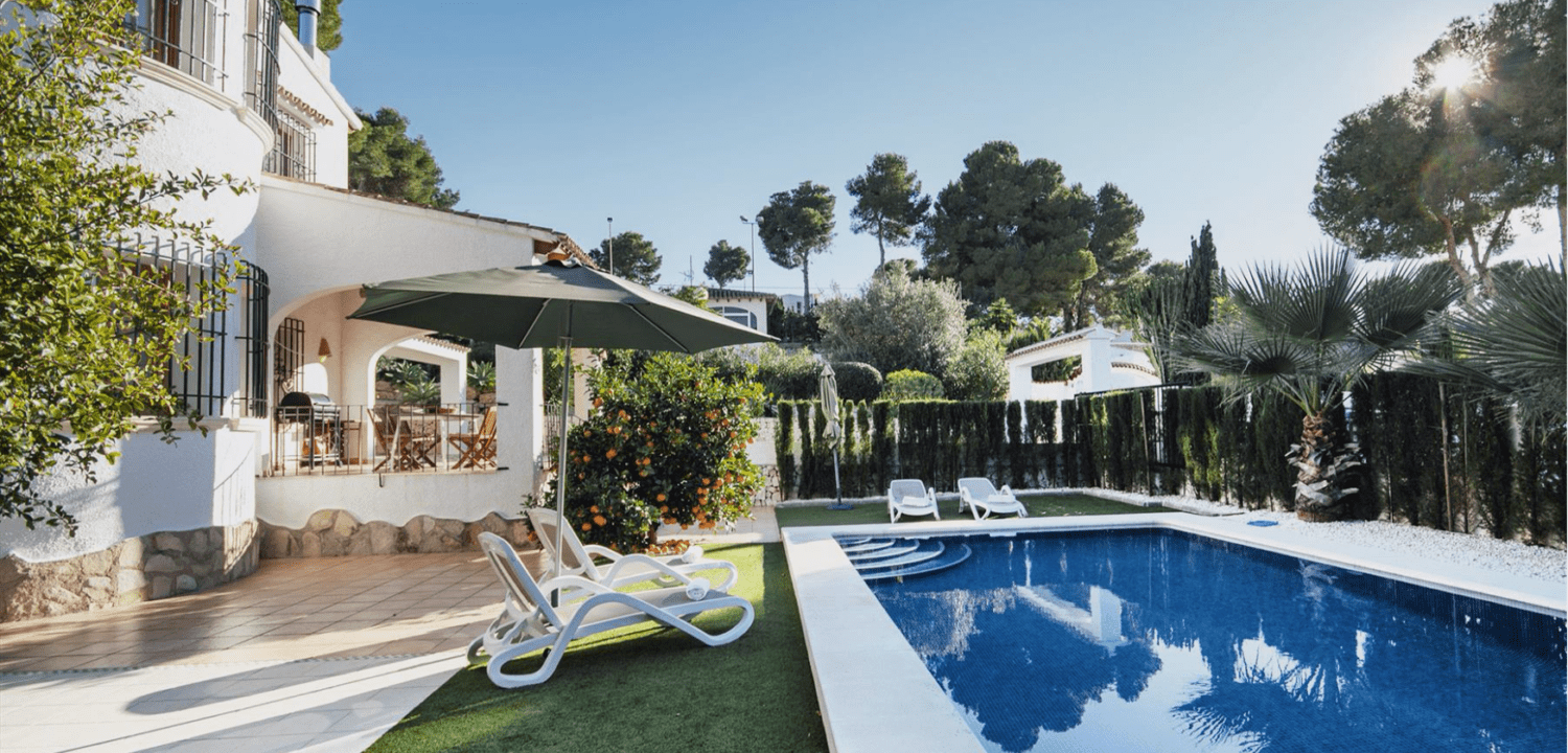 Villa met zwembad huren in Spanje