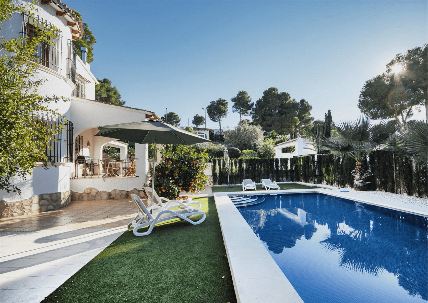 Villa met zwembad huren in Spanje