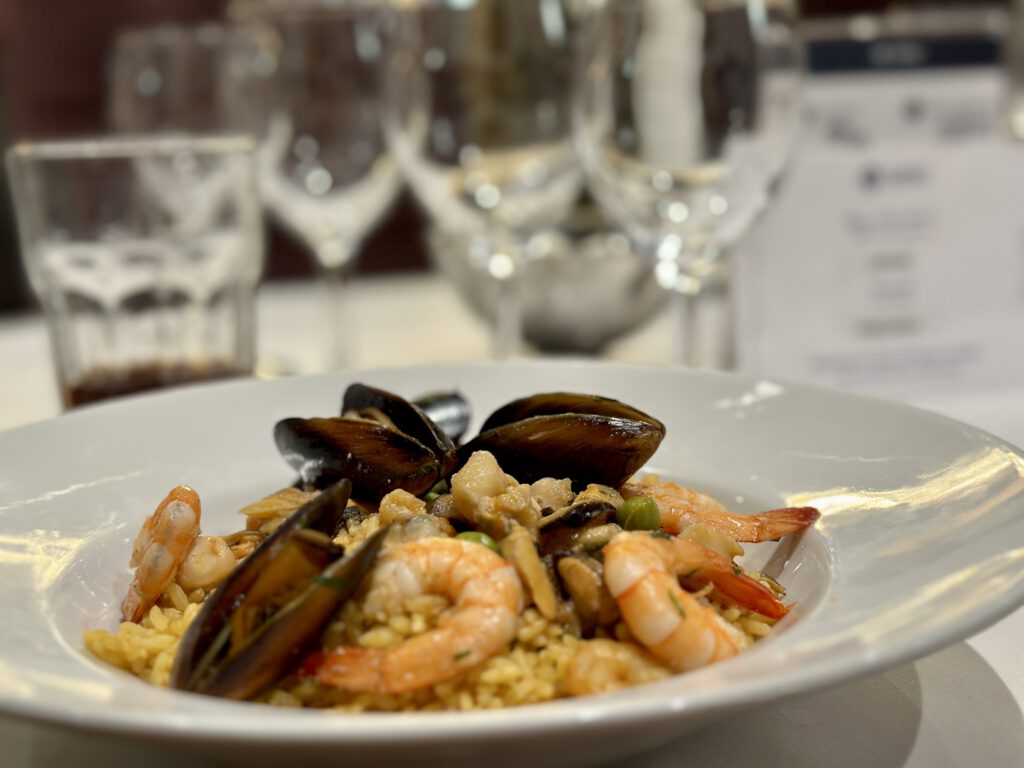 Eten aan boord van een cruiseschip