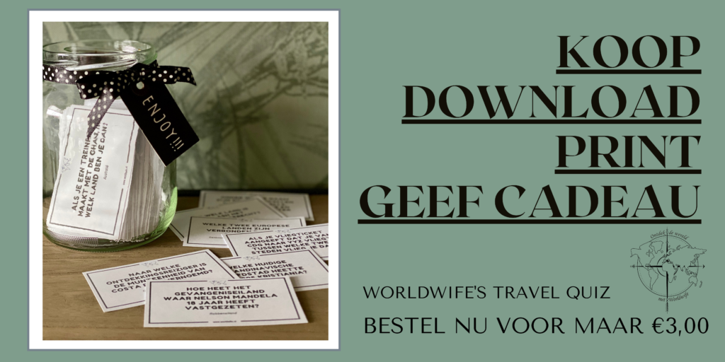 Cadeau-tip voor reizigers: Worldwife's Travel Quiz