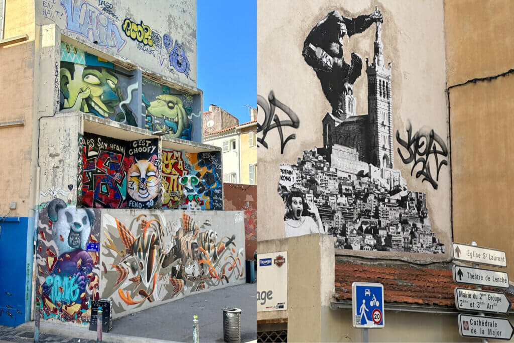 Street art en graffiti in Marseille