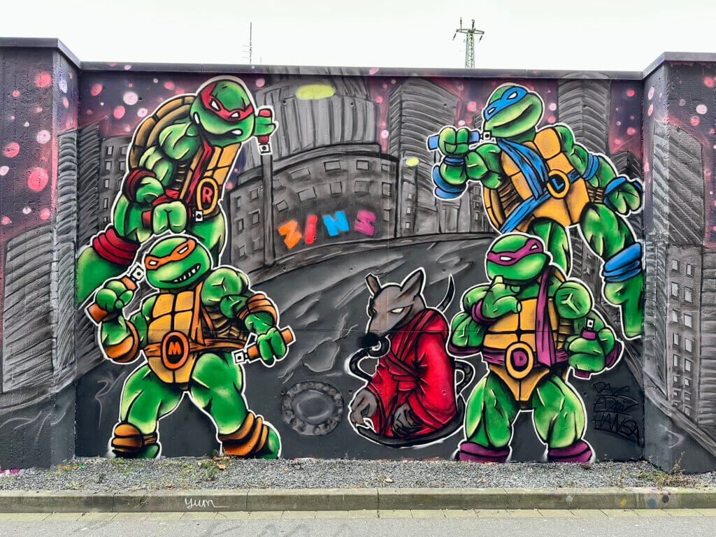 Teenage mutant Ninja Turtles mural