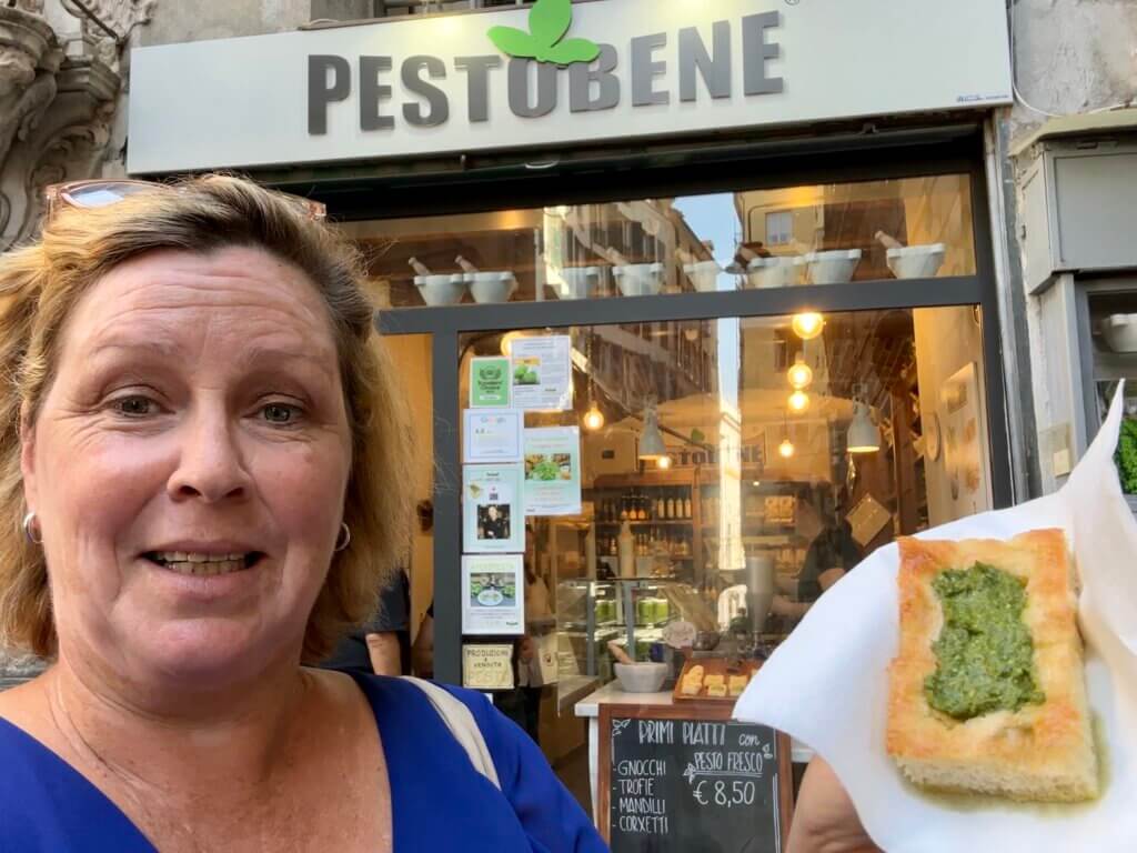 Tips voor eten (pesto en focaccia) en restaurants in Genua