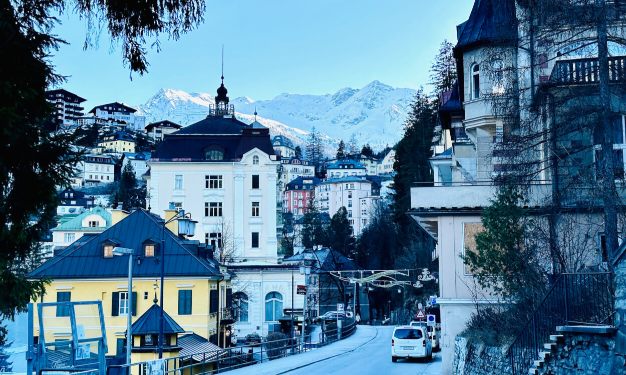 Bad Gastein, een charmant wintersportplaatsje in het Salzburgerland, Oostenrijk.