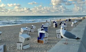 De mooist stranden op Sylt, een Waddeneiland in Duitsland.