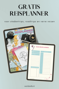 Plan jouw reis tot in detail met deze gratis reisplanner. Incl. gratis reisdagboek.