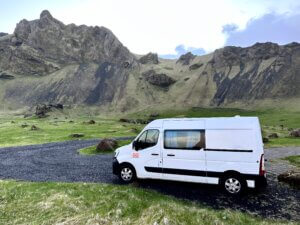Camping op de Westmaneilanden.