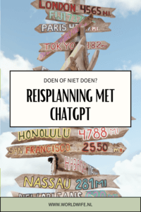 Je vakantie plannen met ChatGPT: doen of niet doen? #reisplanning
