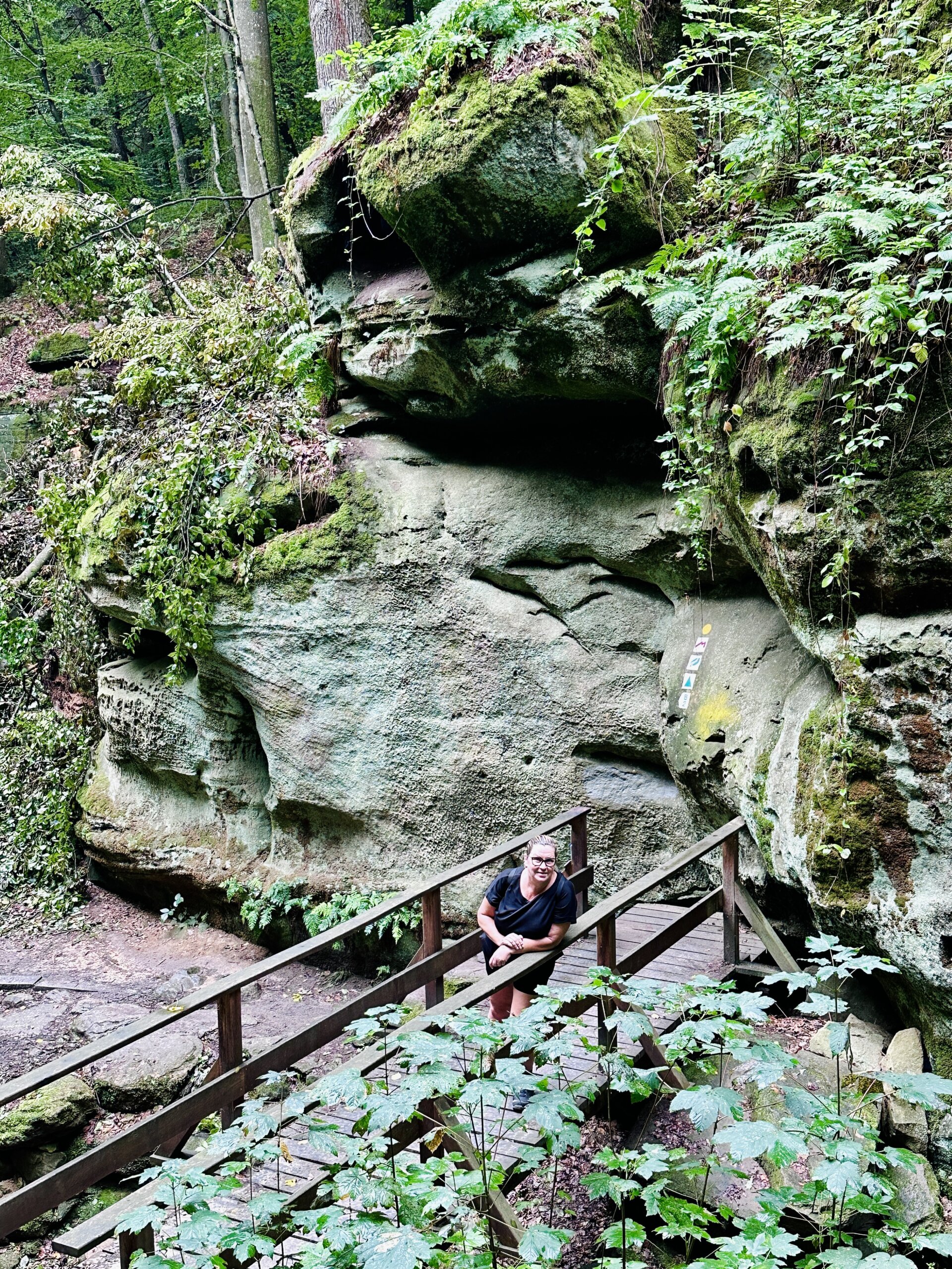 Route B2 is de mooiste wandelroute in het Mullerthal, Luxemburg.