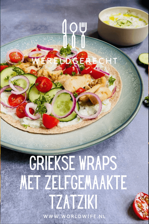 Makkelijk en lekker: recept voor Griekse wraps met zelfgemaakte tzatziki.