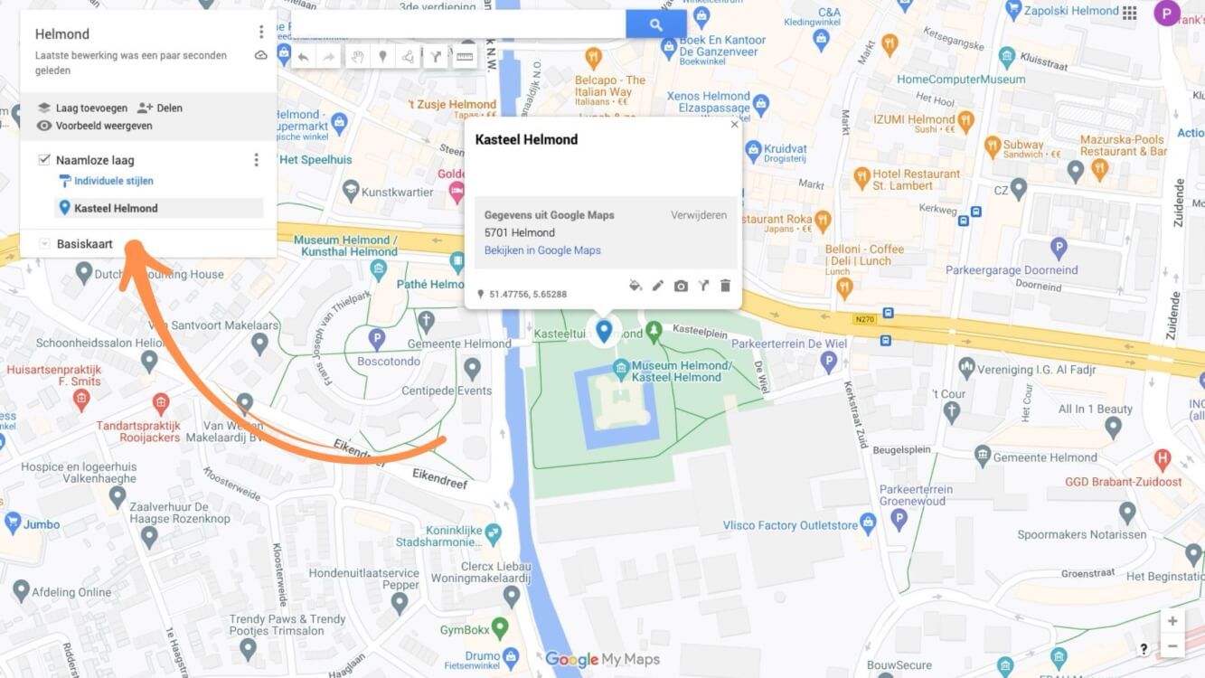 Reisplanning Google Maps