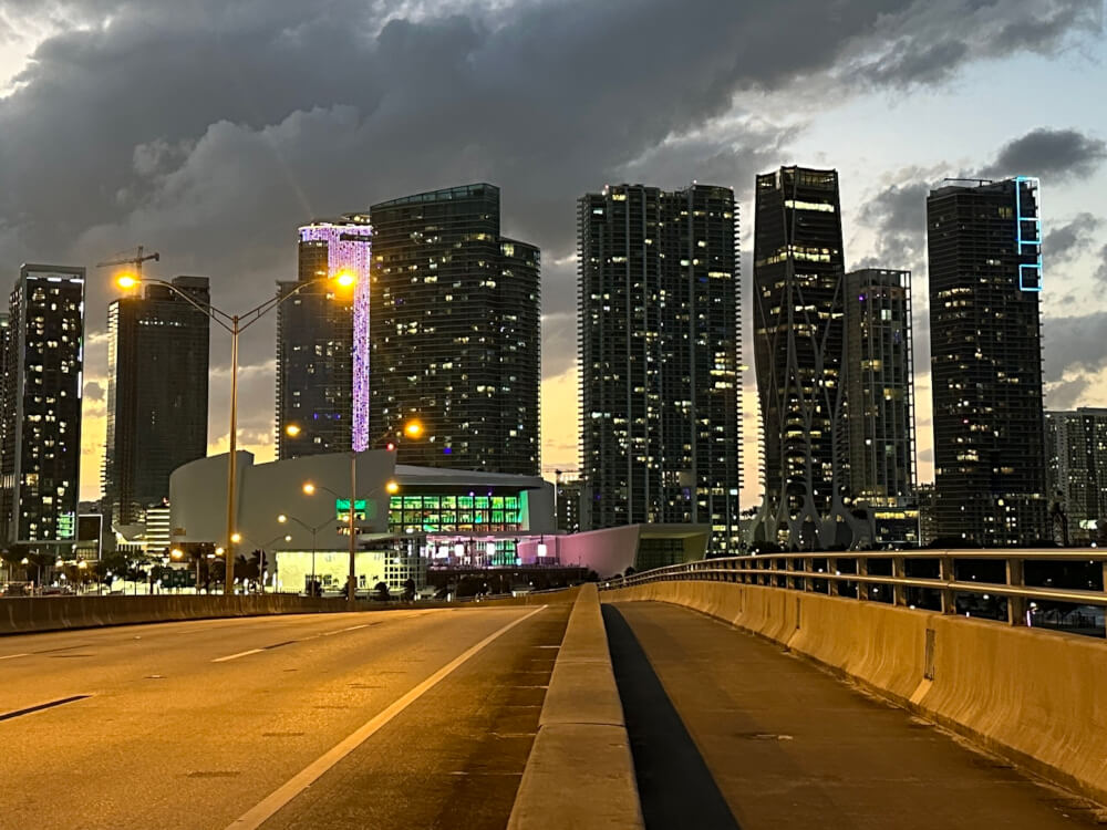 Skyline Miami, Florida.