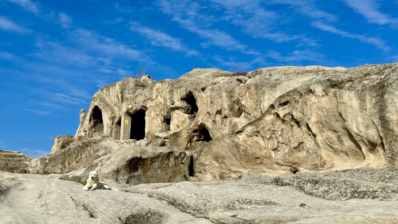 Een van de bezienswaardigheden in Georgië: Uplistsikhe.
