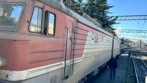 Reizen met de trein in Georgië.