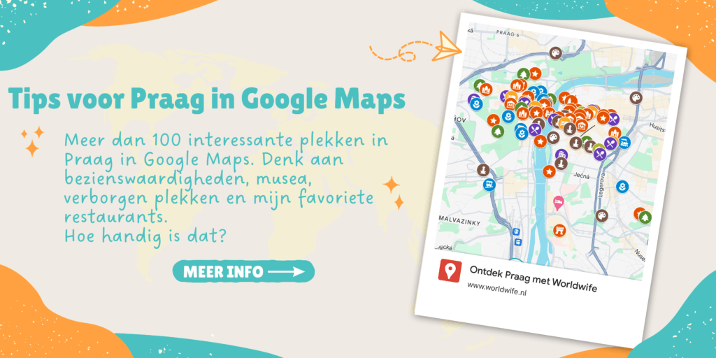 Tips voor Praag in Google Maps.