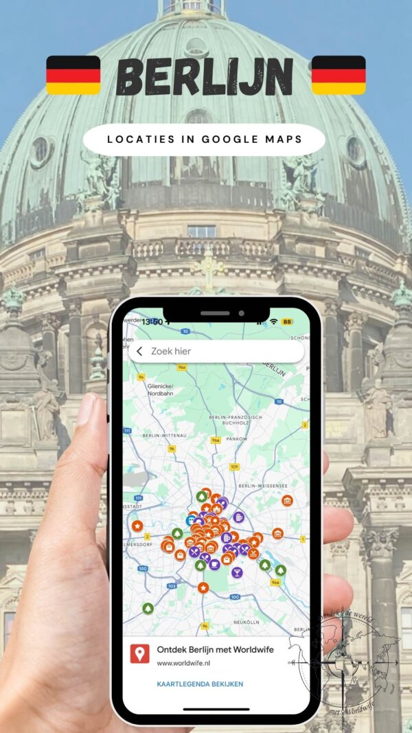 Al mijn tips voor Berlijn verzameld op een kaart in Google Maps.