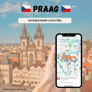 Al mijn tips voor Praag verzameld op een kaart in Google Maps.