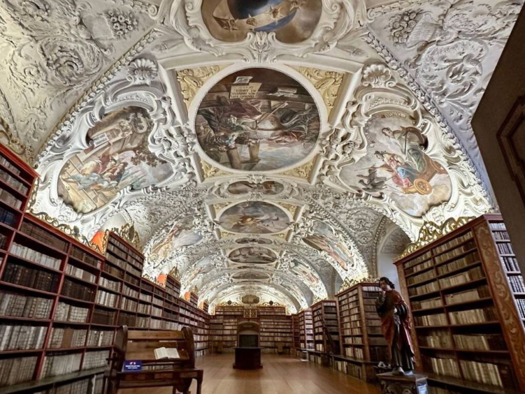 Bibliotheek Strahov klooster Praag.