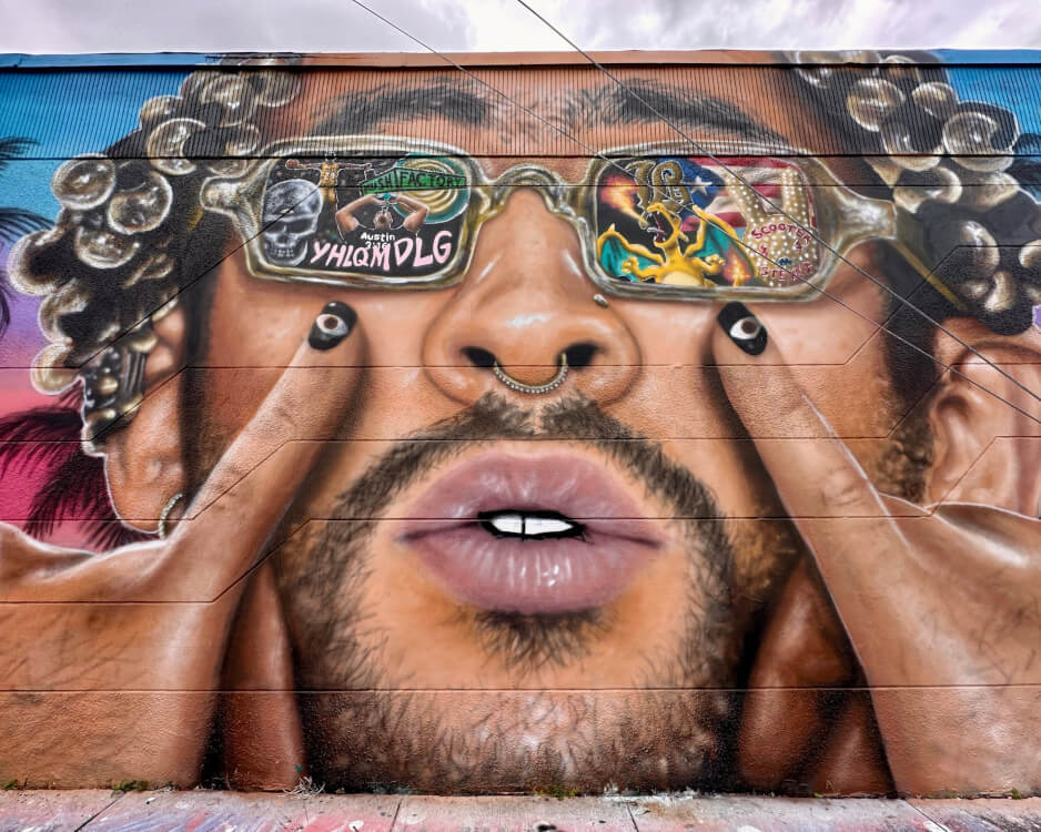 Street art in Wynwood, Miami.